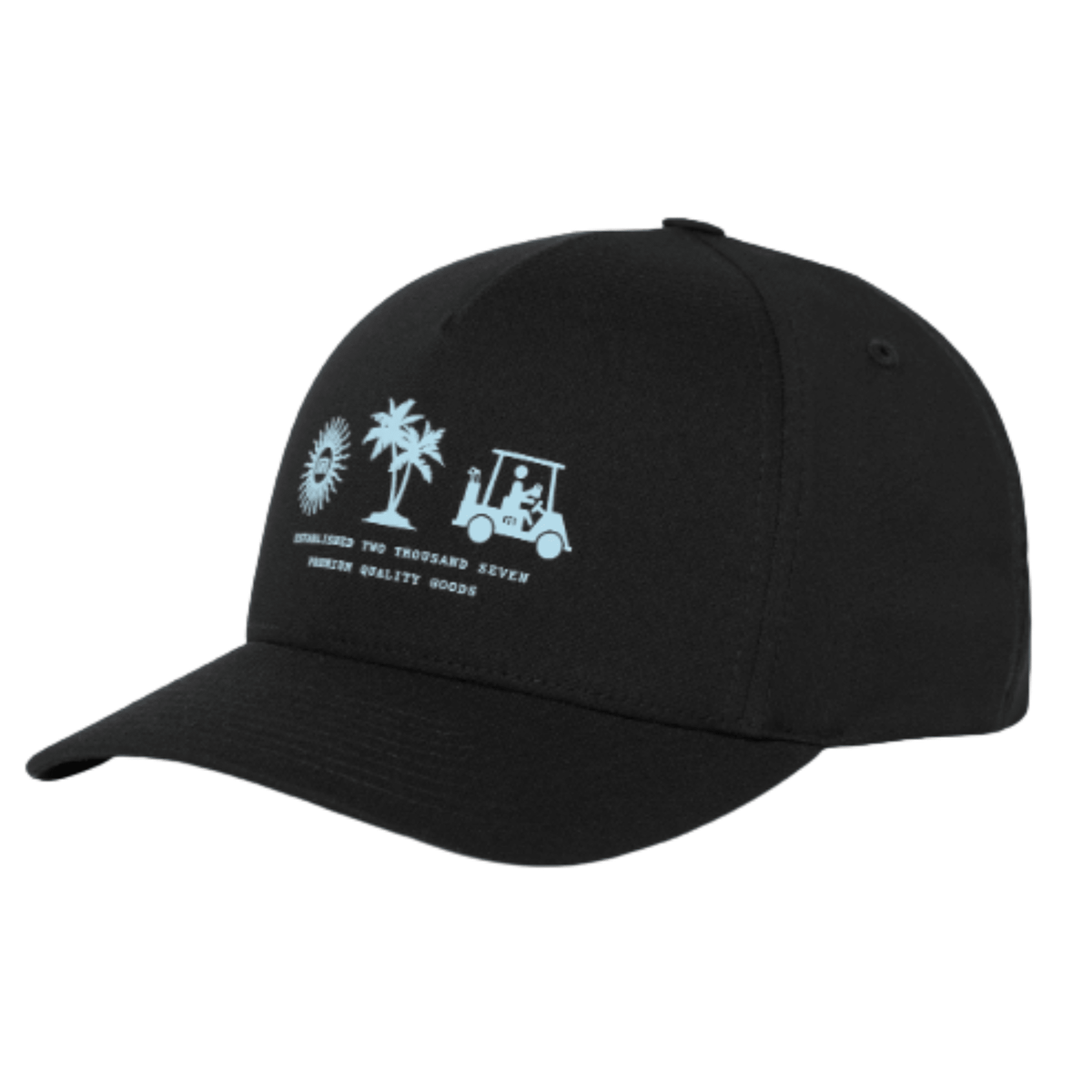 TravisMathew Beverage Cart Snapback Hat Black