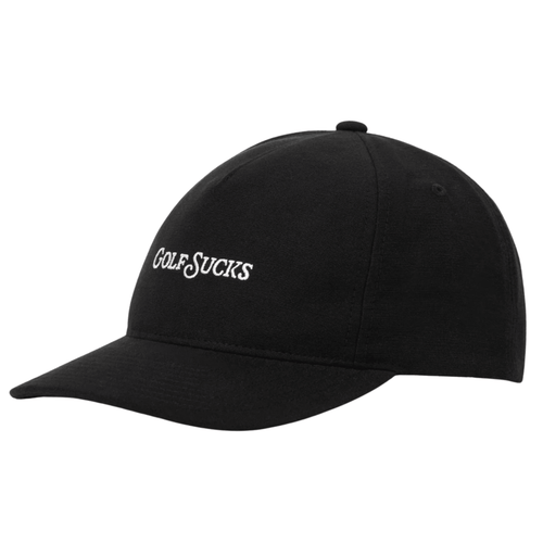 TravisMathew Golf Sucks Snapback Hat Black