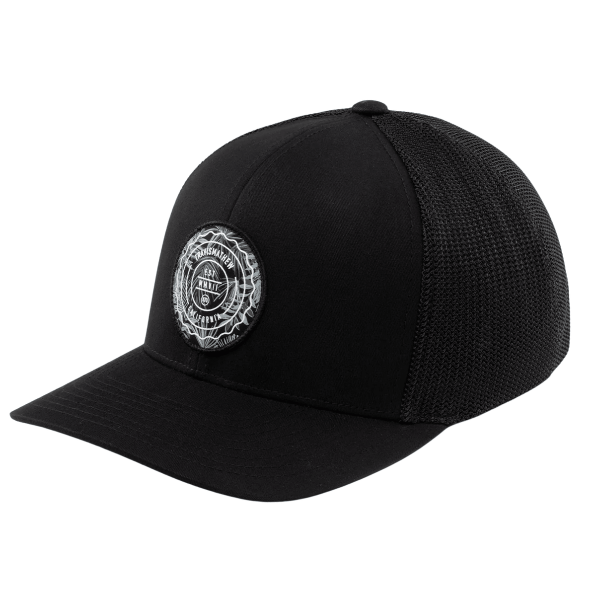 TravisMathew The Patch Floral Snapback Hat Black
