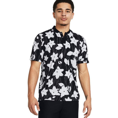 Under Armour Curry Bomber Golf Polo Black Celeste