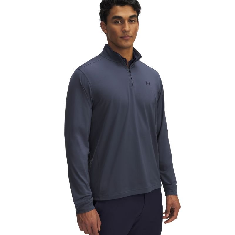 Under Armour Drive 1/4 Zip Downpour Gray Midnight Navy