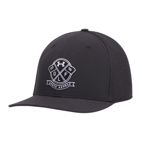 Under Armour Drive Mid Stretch Fit Golf Cap Black M/L