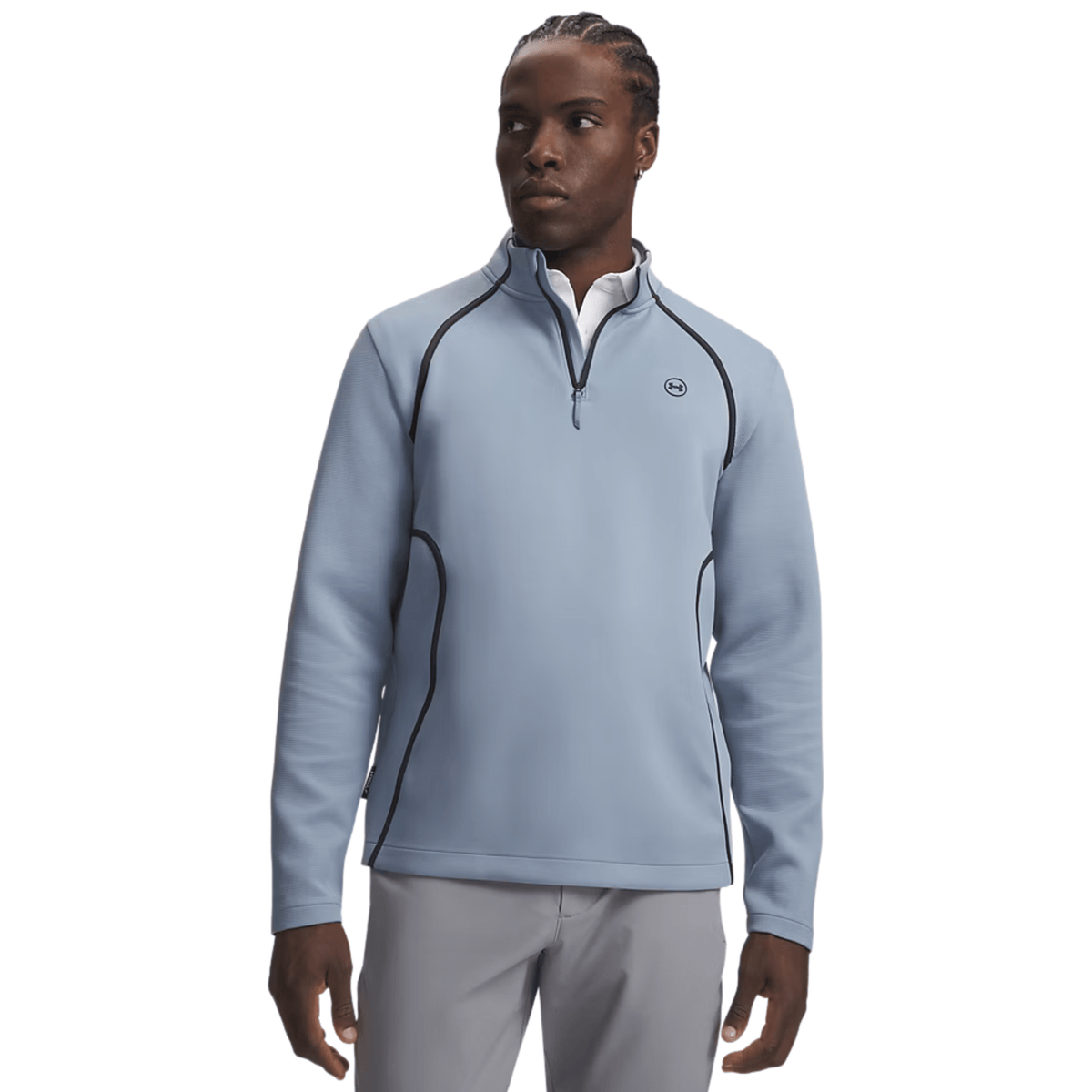 Under Armour Drive Midlayer 1/4 Zip Pullover Blue Wind Anthracite