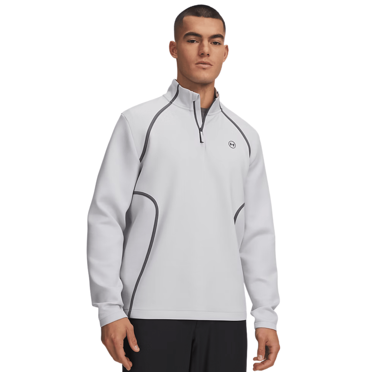 Under Armour Drive Midlayer 1/4 Zip Pullover Halo Gray Castlerock