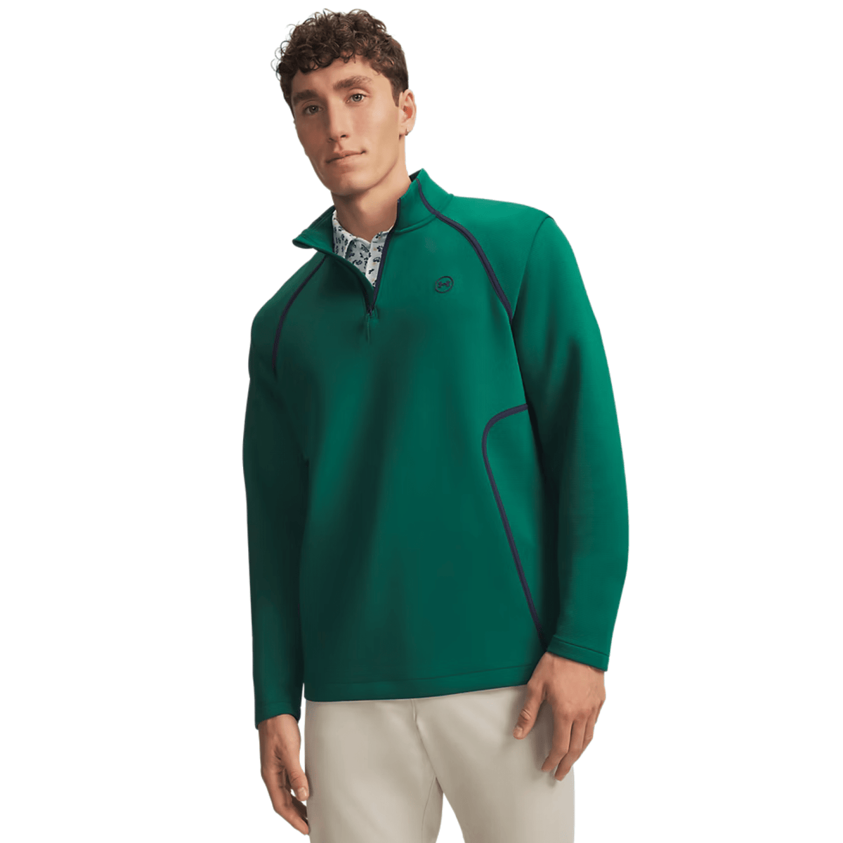 Under Armour Drive Midlayer 1/4 Zip Pullover Campus Ivy Midnight Navy