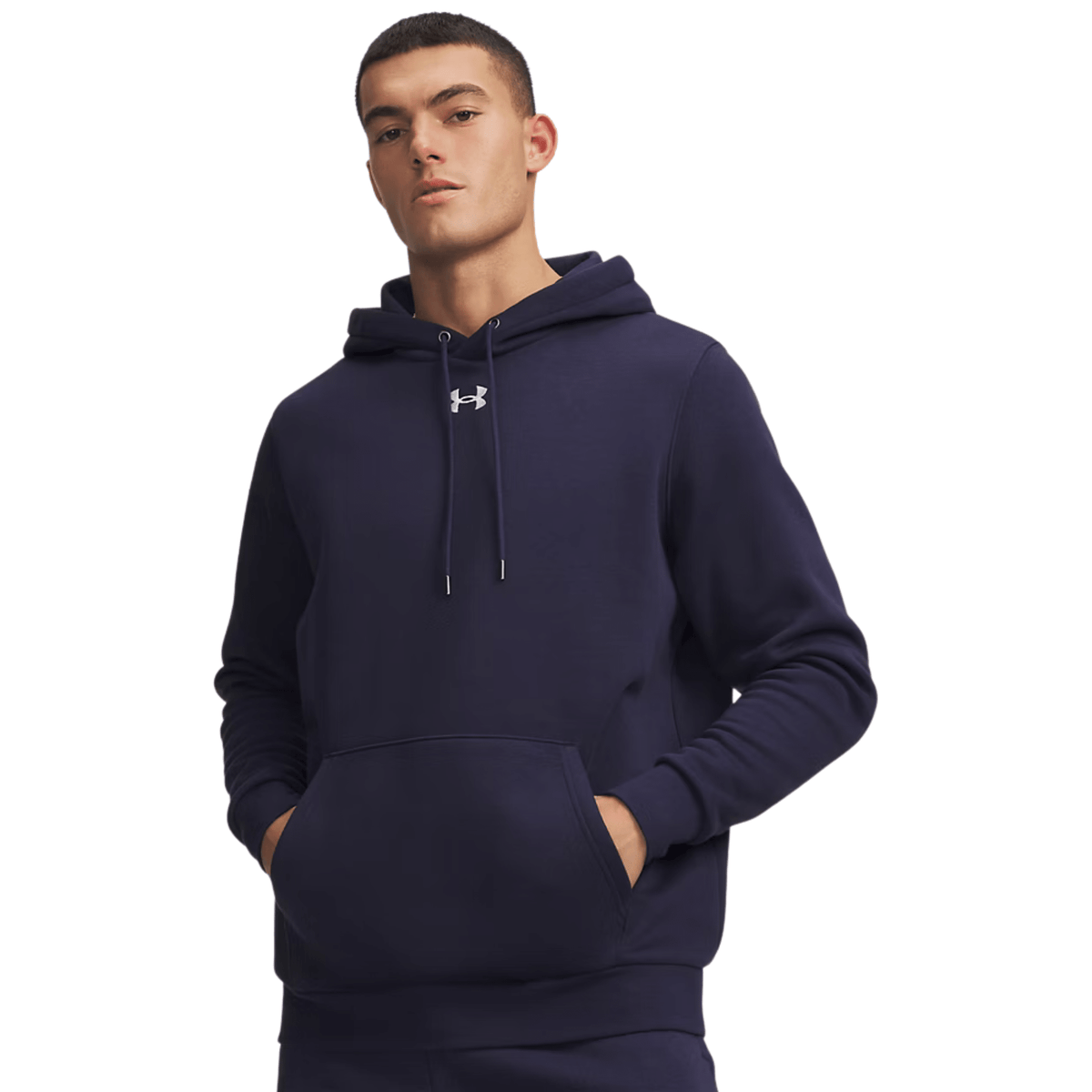 Under Armour Icon Fleece Team Hoodie Midnight Navy White