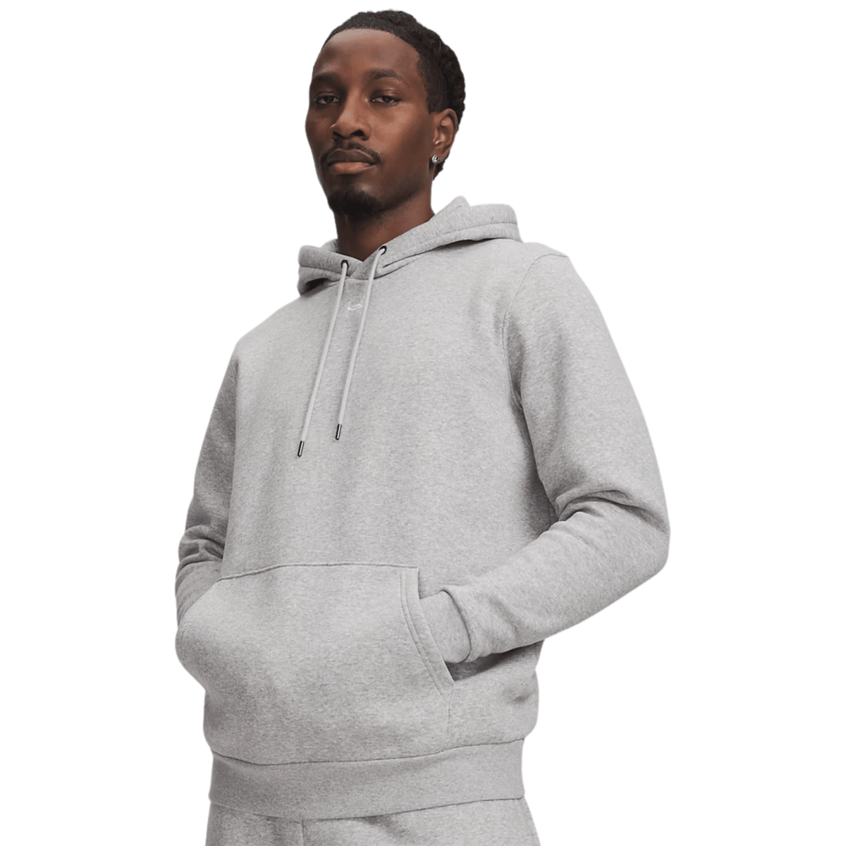 Under Armour Icon Fleece Team Hoodie Mod Gray Light Heather White