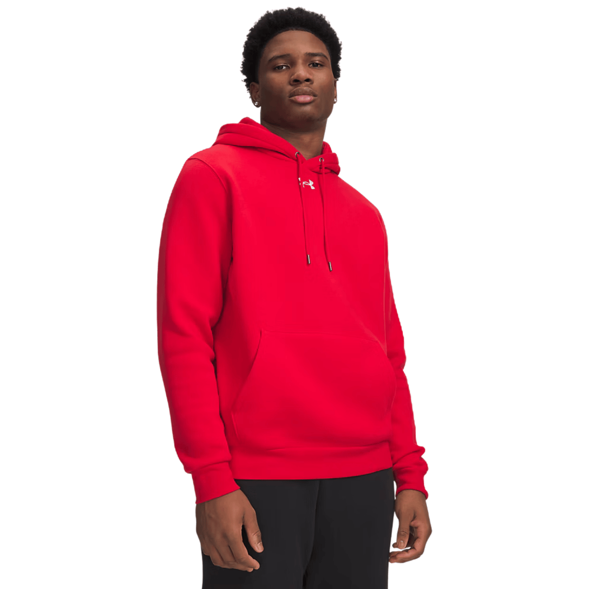Under Armour Icon Fleece Team Hoodie Red White