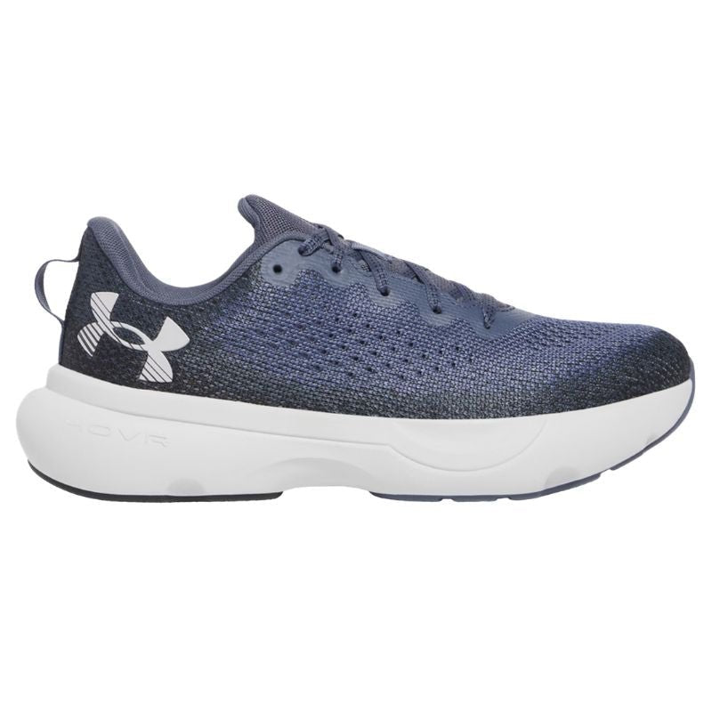 Under Armour Infinite Spikeless Running Shoes Downpour Gray Black White Medium
