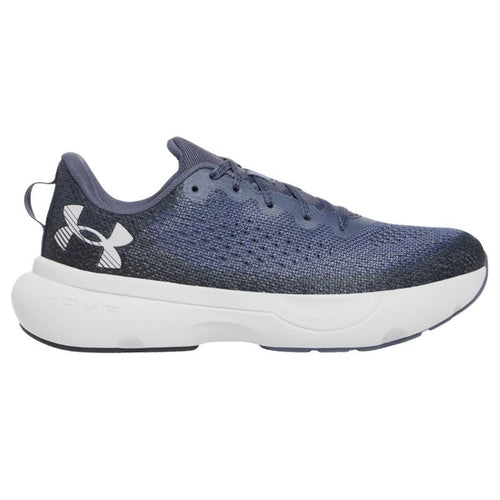 Under Armour Infinite Spikeless Running Shoes Downpour Gray Black White Medium