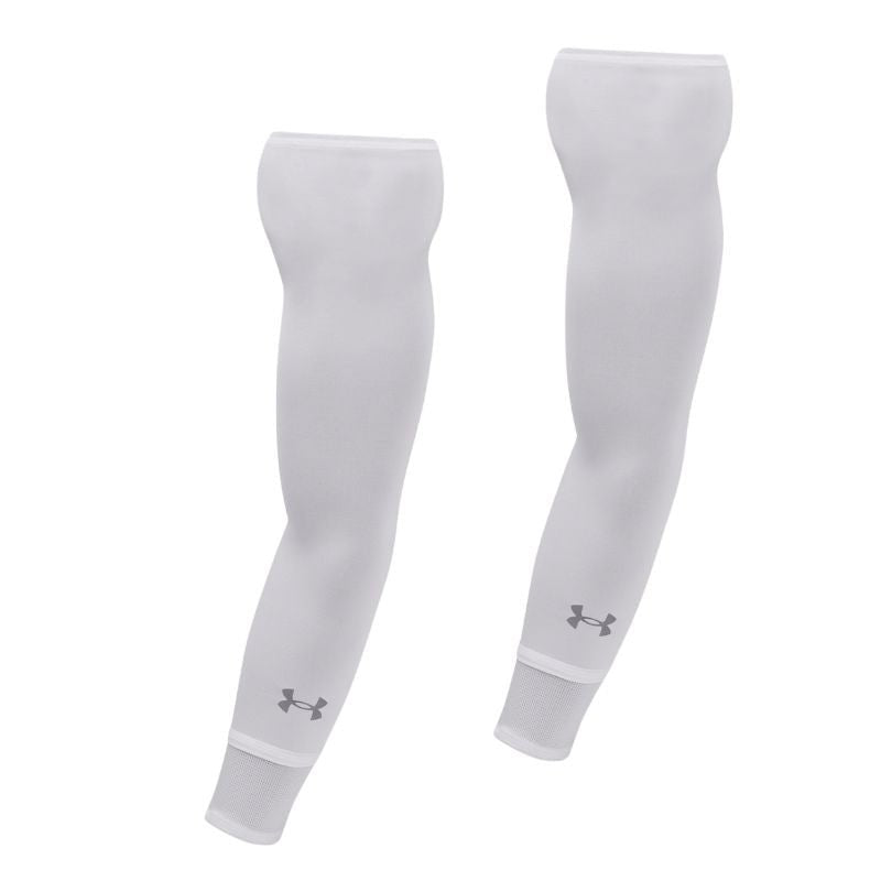 Under Armour Launch Arm Sleeves - 1 Pair White