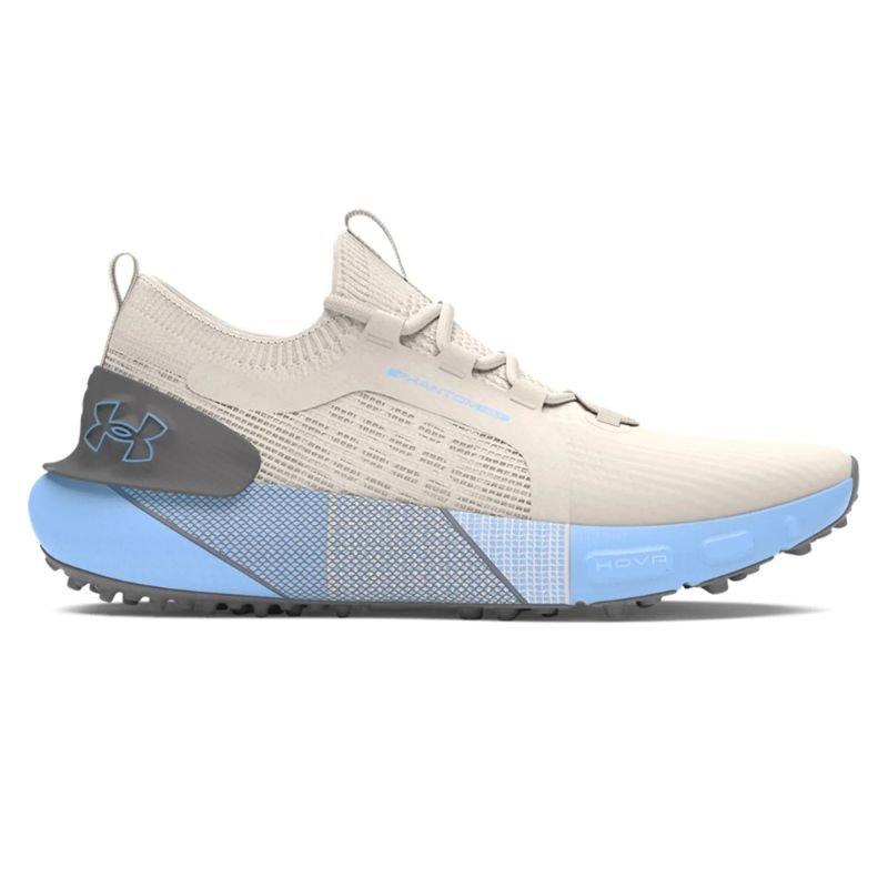 Under Armour Phantom Spikeless Golf Shoes Gray Matter Horizon Blue Medium