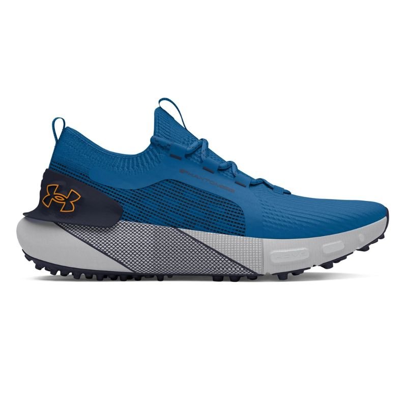 Under Armour Phantom Spikeless Golf Shoes Photon Blue Midnight Navy Nova Orange Medium