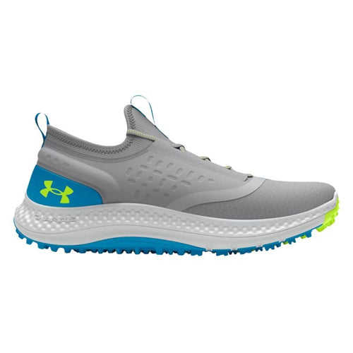 Under Armour Unisex Grade School Charged Phantom Spikeless Golf Shoes Unisex Mod Gray Capri High Vis Yellow
