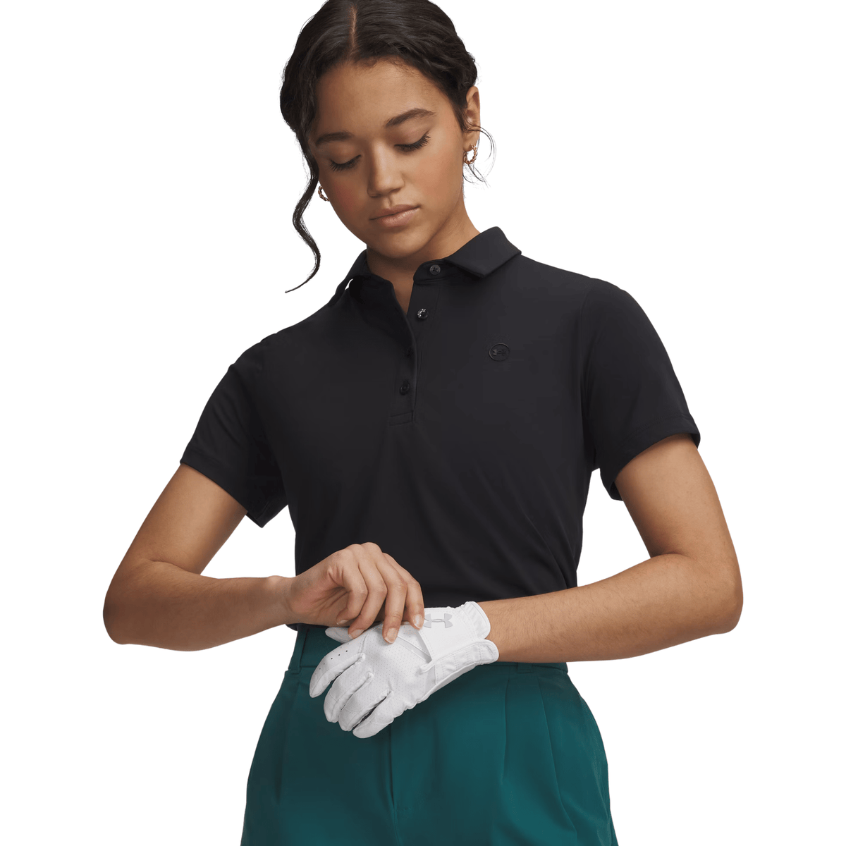 Under Armour Women's ArmourDry Polo Black