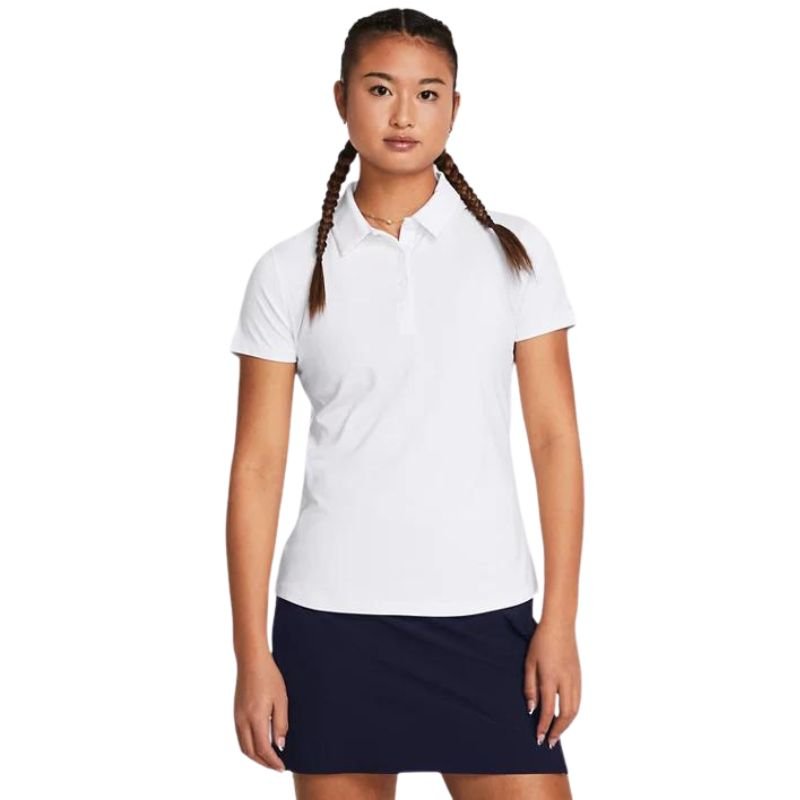 Under Armour Women's Playoff Short Sleeve Polo White