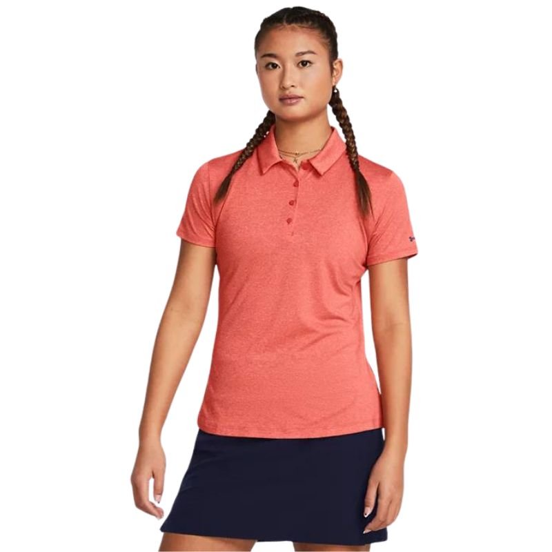 Under Armour Women's Playoff Short Sleeve Polo Solstice Red