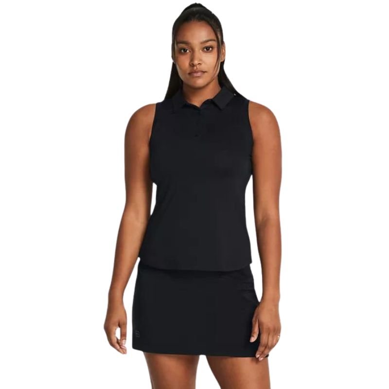 Under Armour Women's Playoff Sleeveless Polo Black
