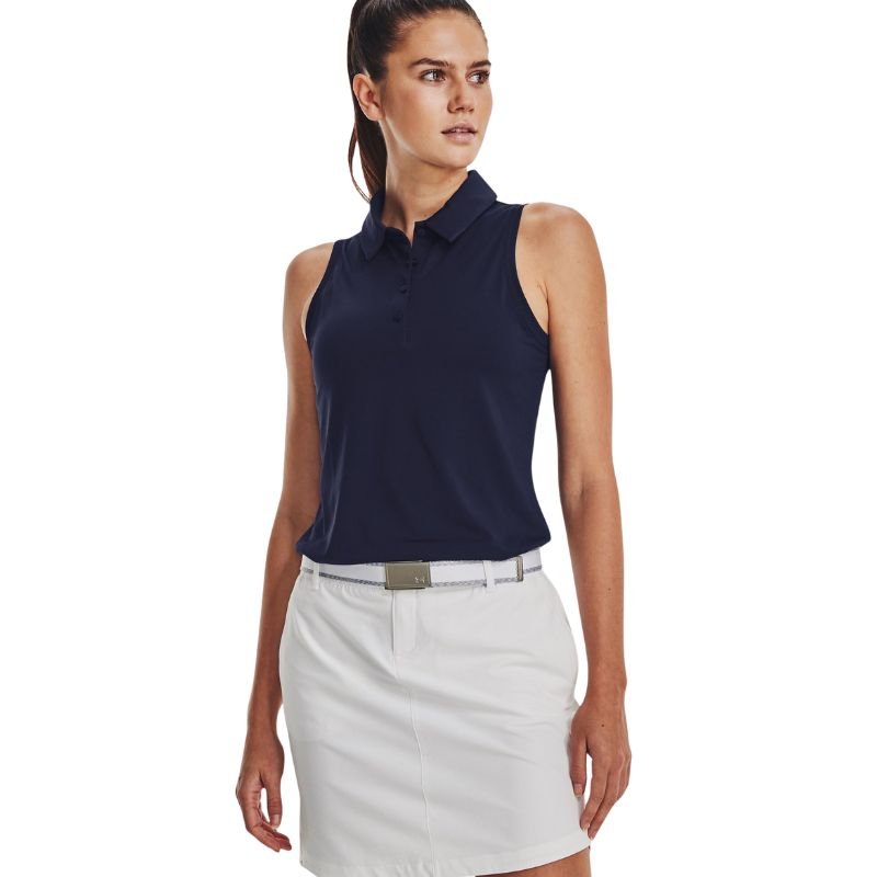 Under Armour Women's Playoff Sleeveless Polo - Previous Season Navy