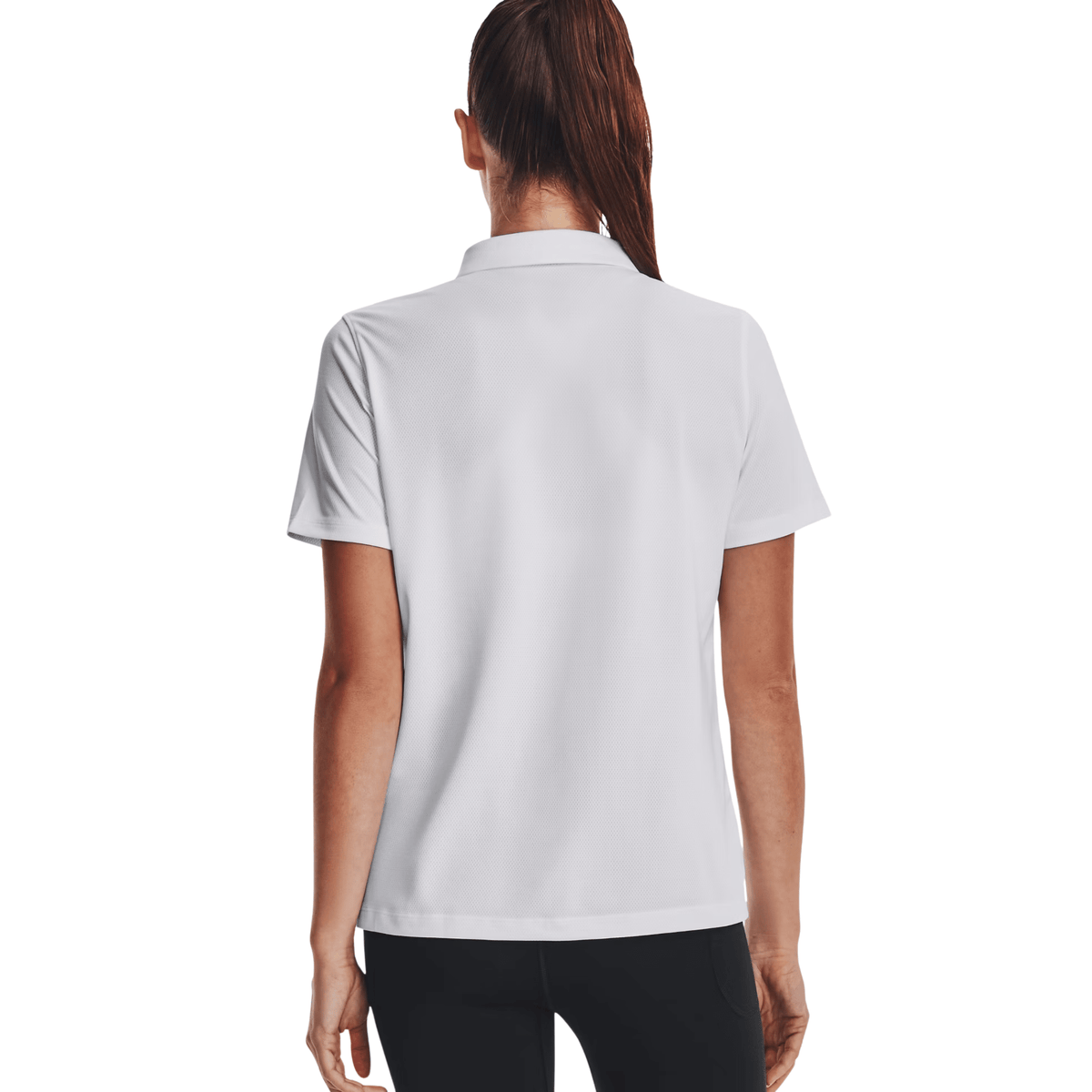 Under Armour Women's Tech Team Polo White Mod Gray