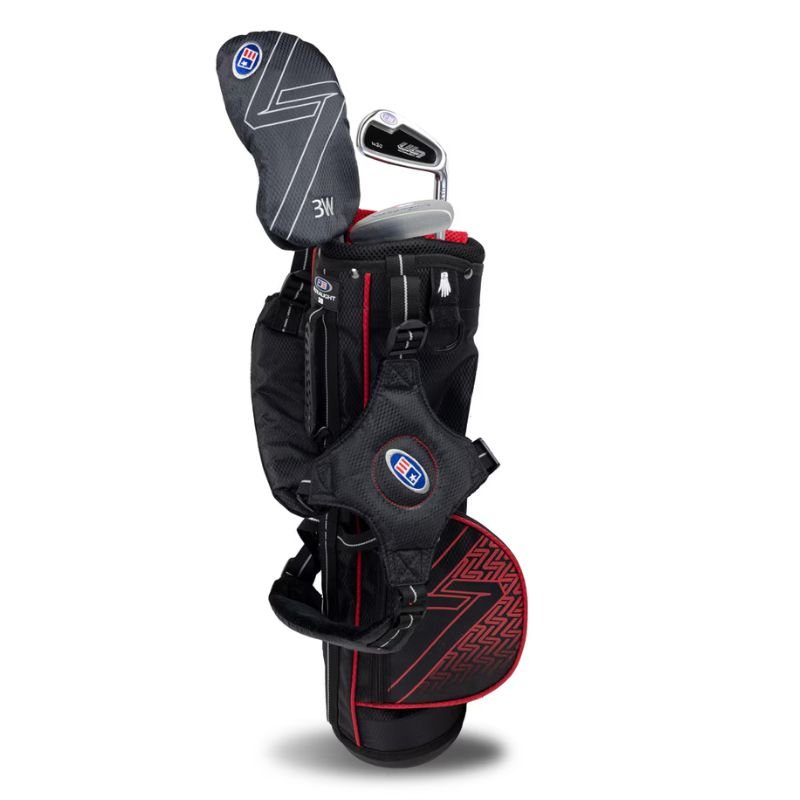U.S Kids UL7 3-Club Golf Set - 39"-42" - Red Junior 39" - 42"