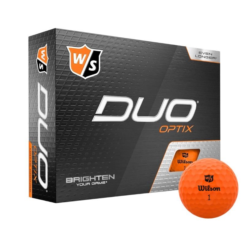 Wilson Duo Optix Golf Balls Orange