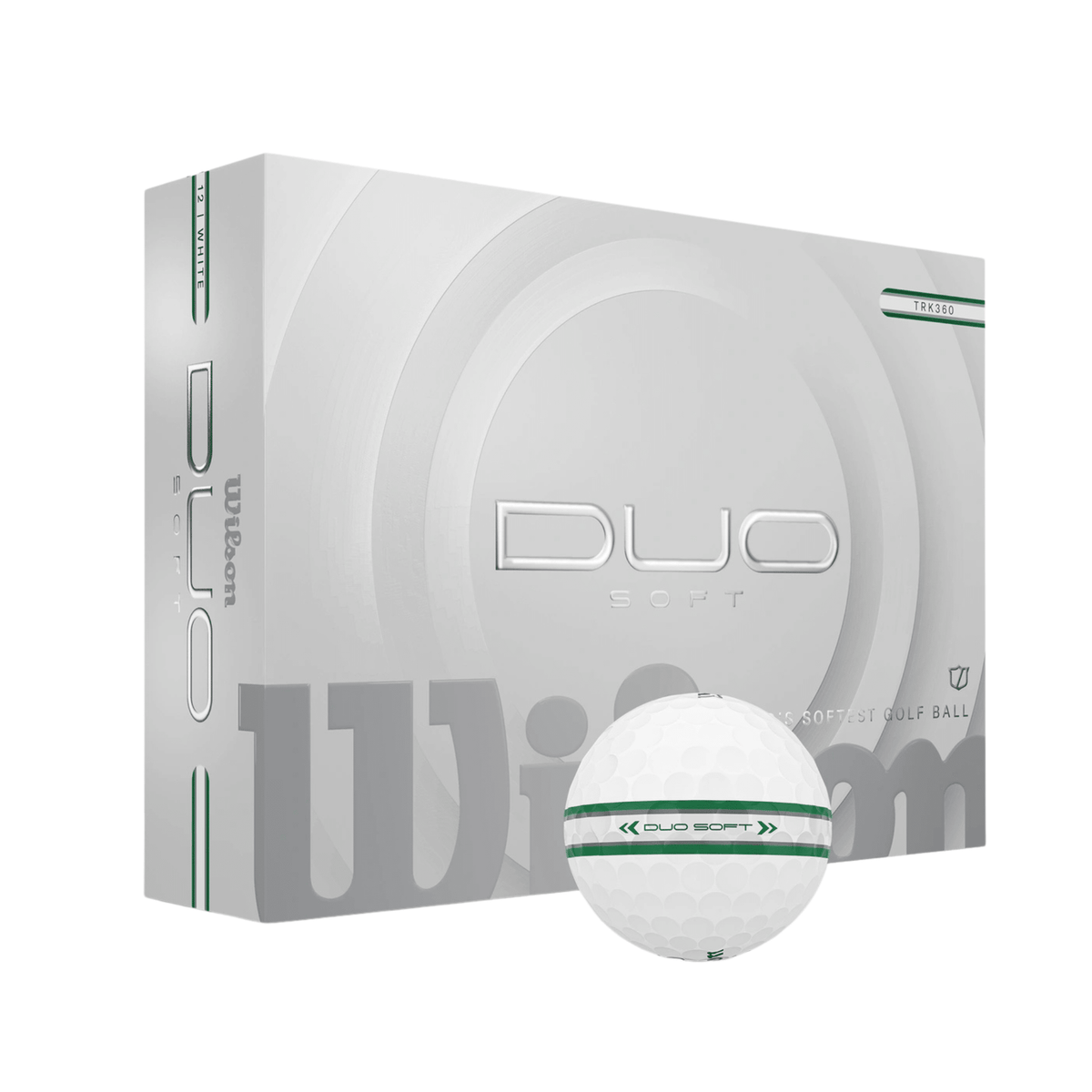Wilson Duo Soft Golf Balls 360 Track (Green Silver)