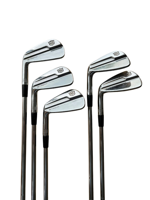 Wilson Staff Model Blade Iron Set - 5I,7I,8I,9I And PW - Used Left Stiff Steel - True Tempered Dynamic Gold S300
