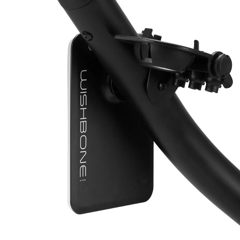 Wishbone One Megalite 3-Wheel 360 Push Cart - Scorecard Holder Black