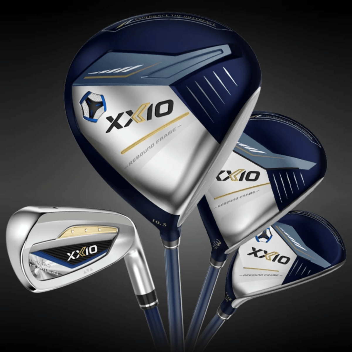 XXIO 13 Men's Premium 10-Piece Complete Set - Cart Bag Right Lite-Regular Dr. 10.5 / 3W 5W/ 4H 5H/ 6-PW