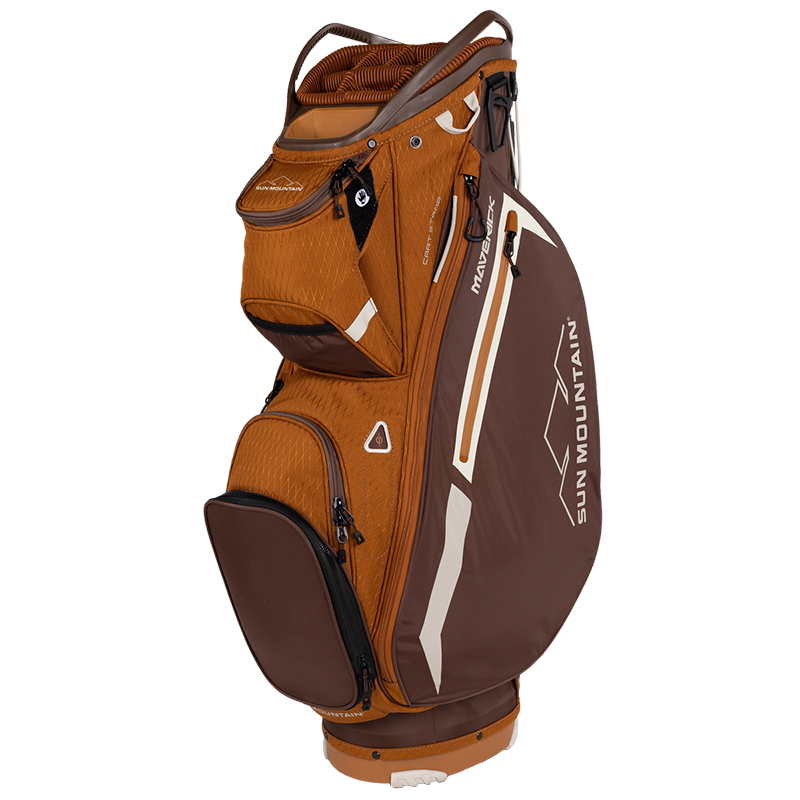 Sun Mountain 2023 Maverick Cart Bag Pecan Java Beach