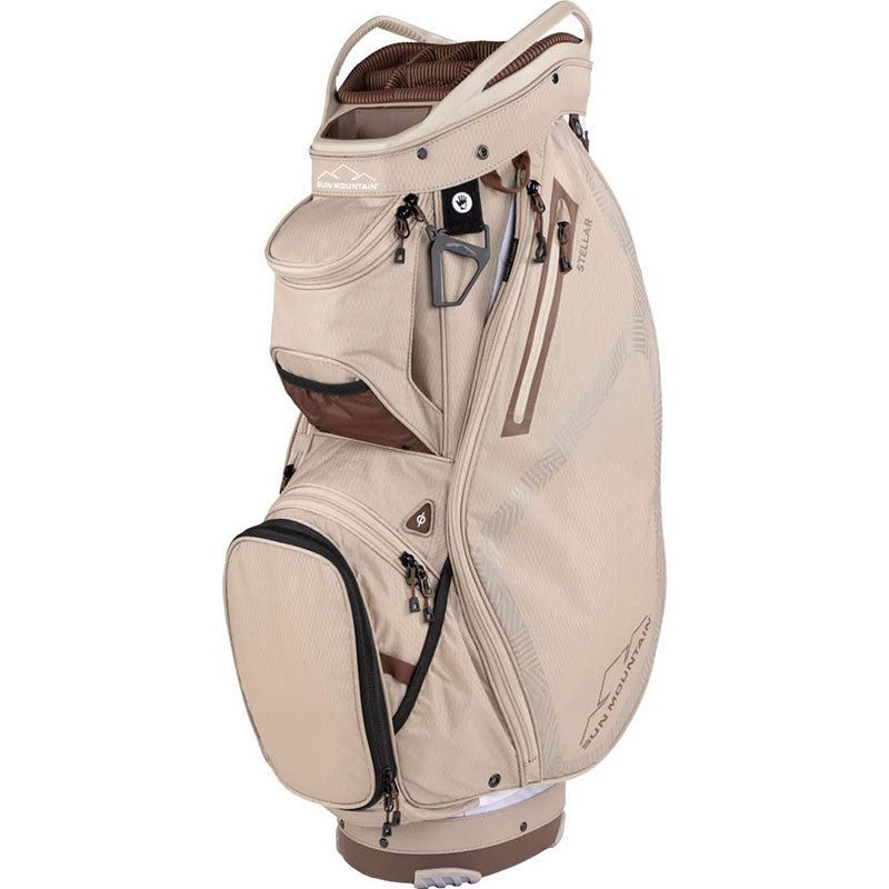 Sun Mountain 2023 Women's Stellar Cart Bag White Taupe Java