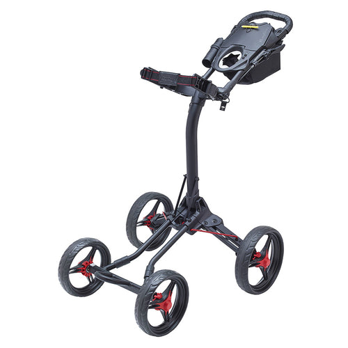 Bag Boy Quad XL Push Cart Black Red