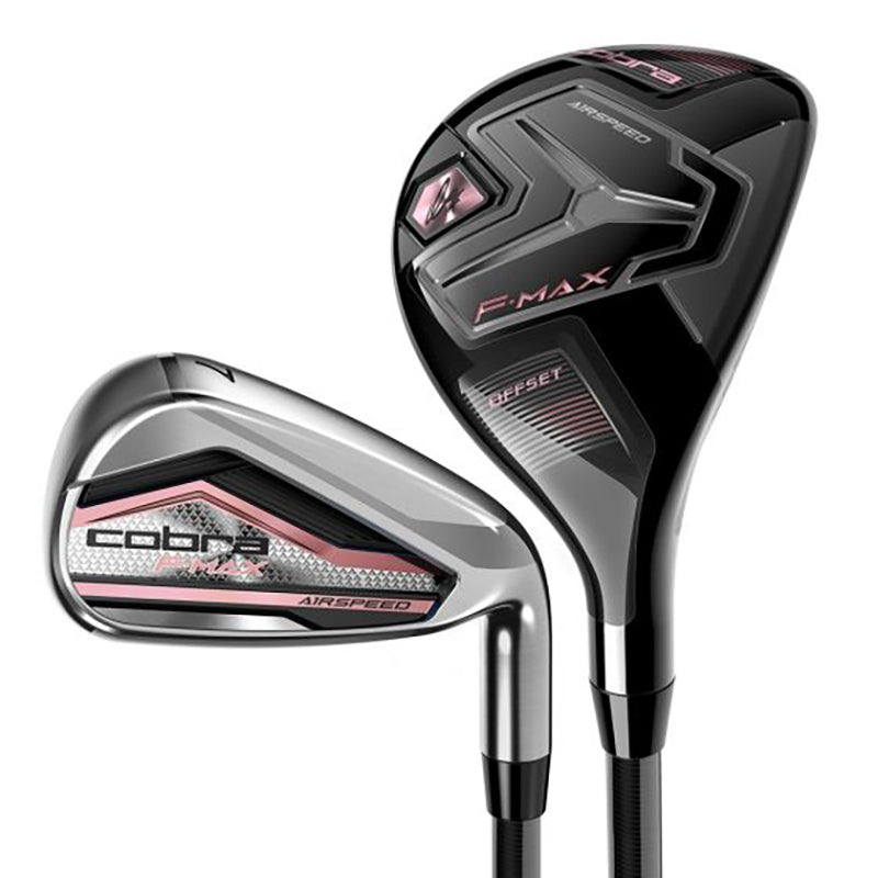 Cobra Women's F-MAX3 Airspeed Combo Iron Set - 5H 6H 7-PW SW Right Ladies Graphite