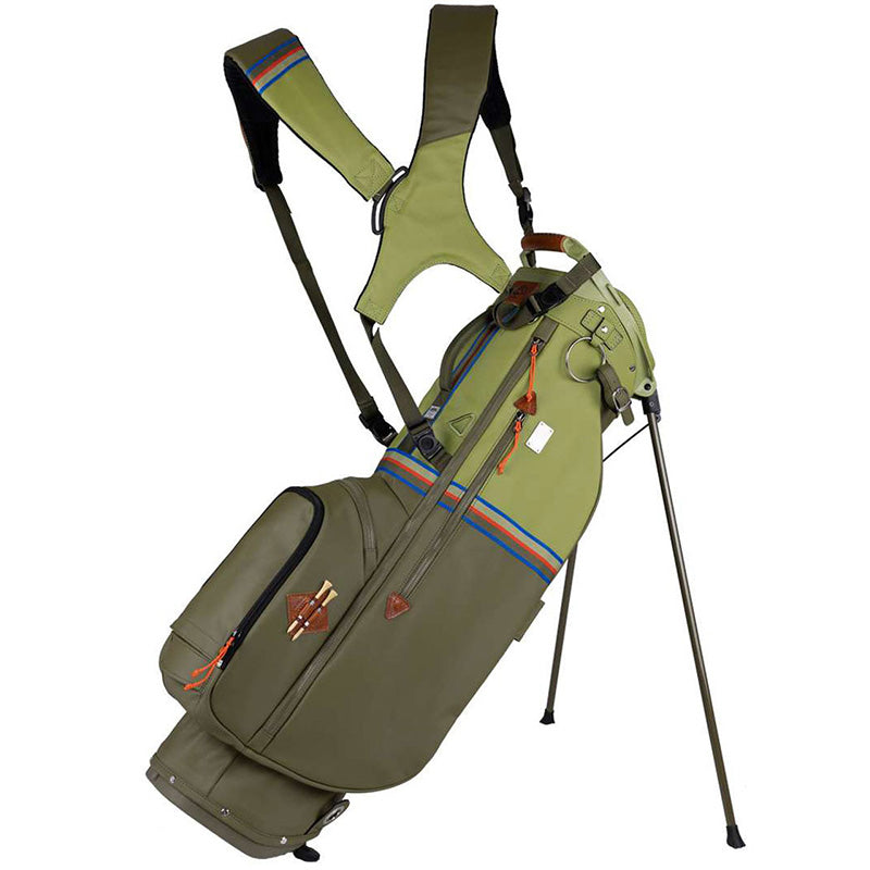 Sun Mountain 2023 Mid-Stripe Stand Bag - Double Strap Loden Moss Inferno