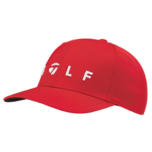 TaylorMade Lifestyle Adjustable Golf Logo Hat Red OSFA