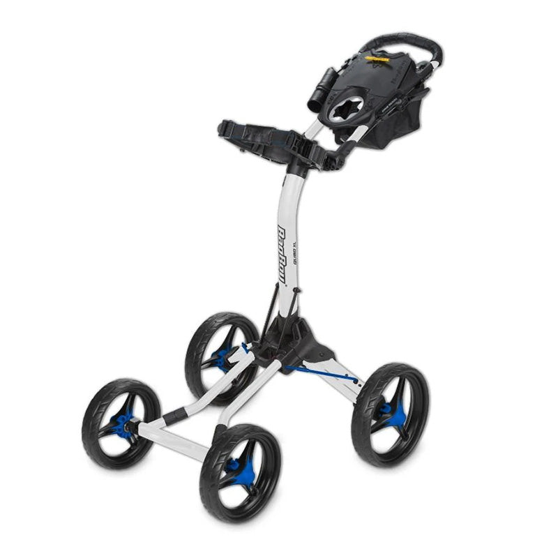 Bag Boy Quad XL Push Cart White Blue