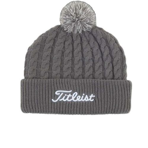Titleist Cable Knit Pom Pom Beanie