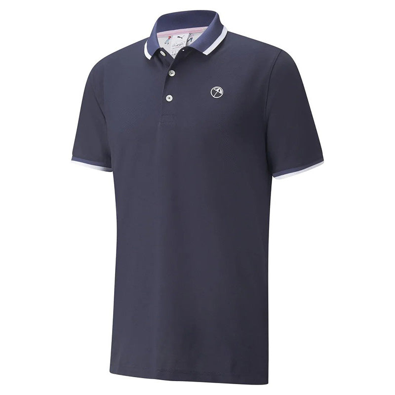 PUMA Signature Tipped Golf Polo Navy