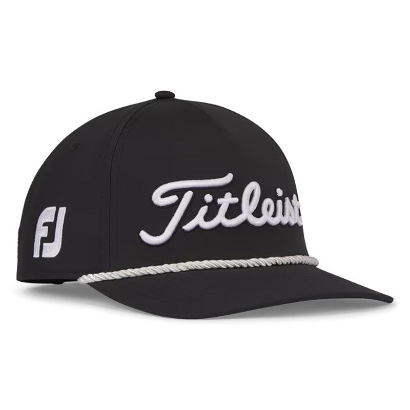 Titleist Tour Rope Hat Black White OSFA