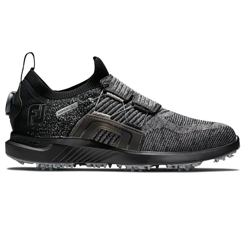 FootJoy HyperFlex BOA Spiked Golf Shoe - Previous Season Style Black Charcoal
