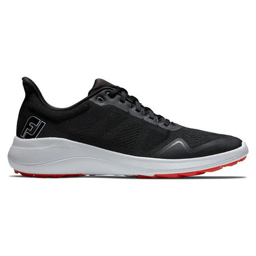 FootJoy Men's Flex Spikeless Golf Shoe - Previous Season Black White Red