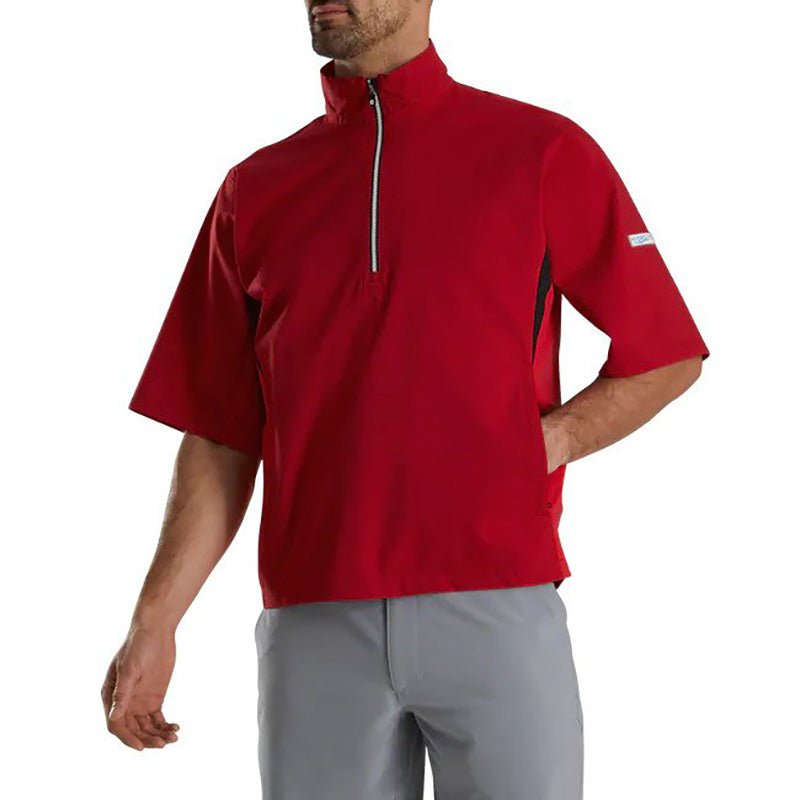 FootJoy Hydrolite Short Sleeve Rain Shirt Red