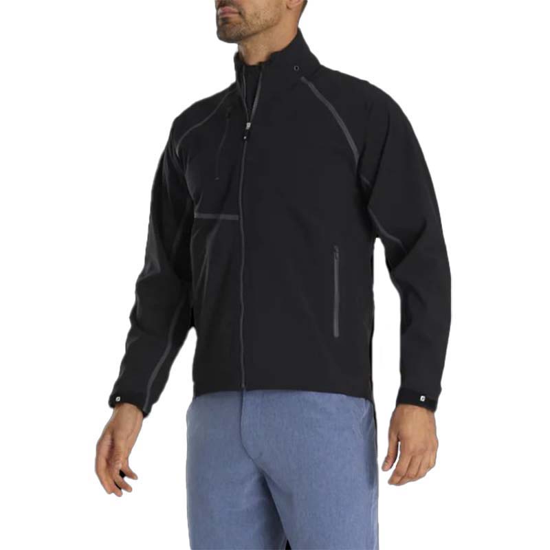 FootJoy HyrdoTour Rain Jacket - Previous Season Black Charcoal