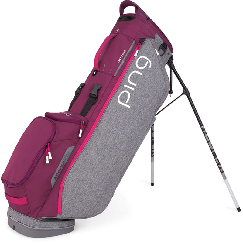 PING Hoofer Lite Carry Bag Heathered Grey Magenta