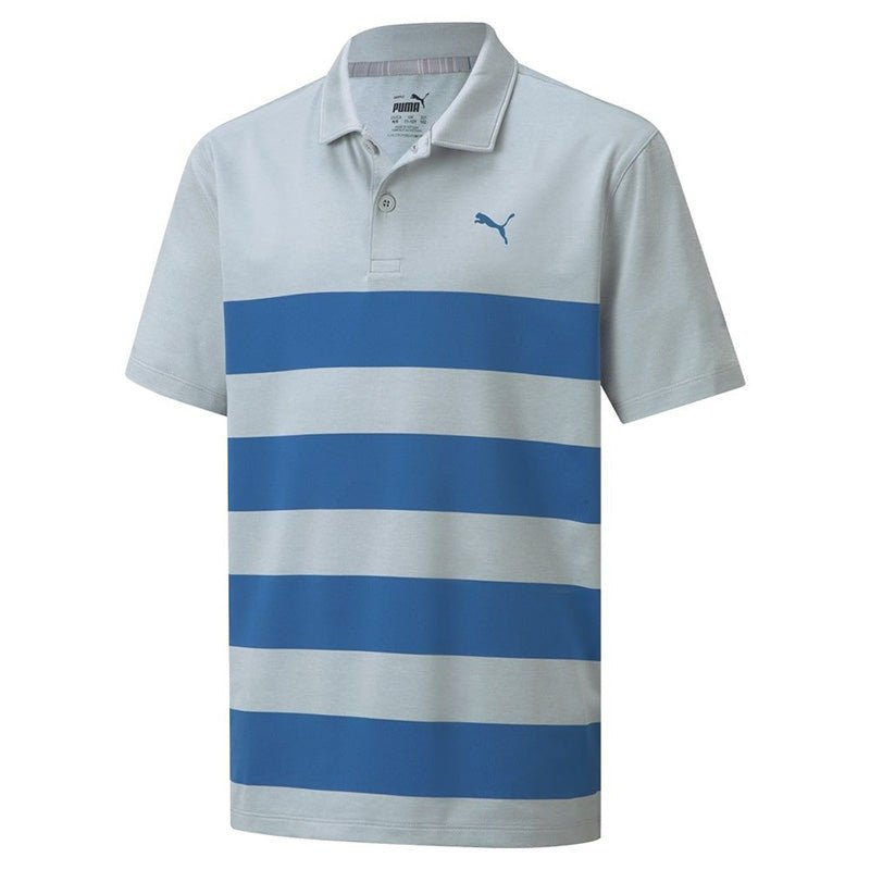 PUMA Junior's MATTR Kiwi Stripe Polo Grey