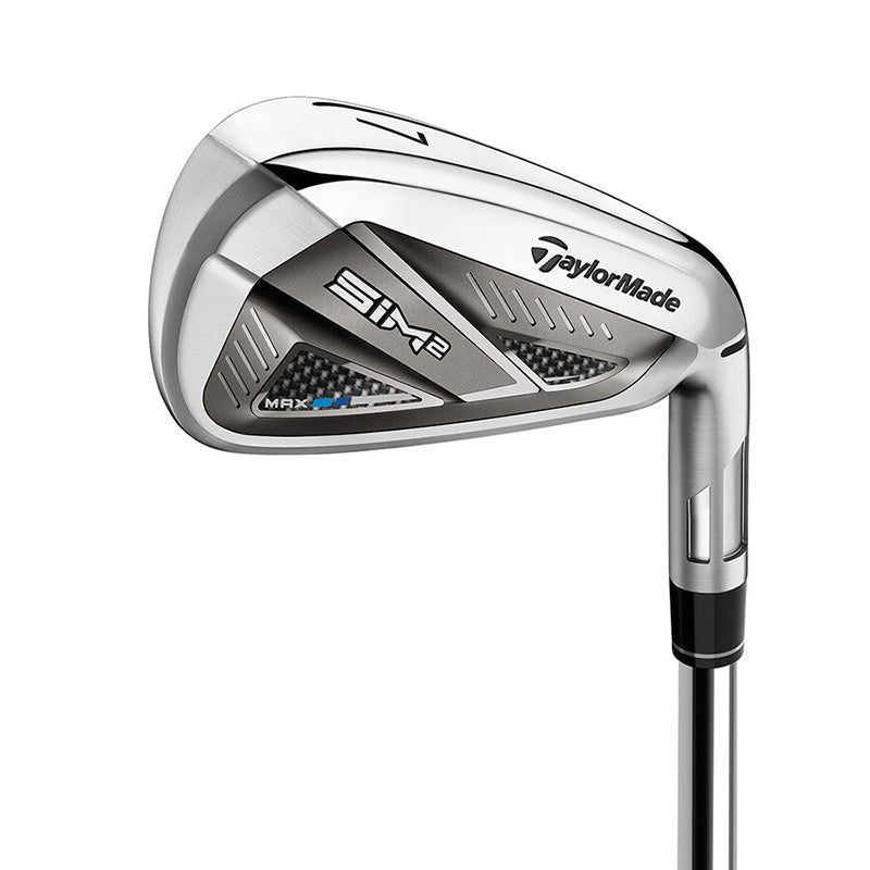 TaylorMade SIM2 Max Iron Set - 5-PW, AW - Steel Shaft