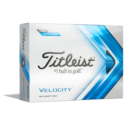 Titleist Velocity Golf Balls - Previous Season Matte Blue