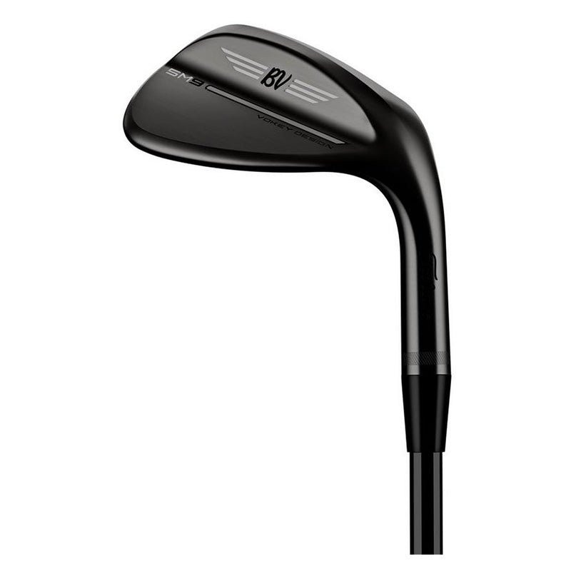 Titleist Vokey SM9 Wedge - Jet Black Premium Right Steel - True Temper Dynamic Gold Onyx S200 with BV – Black shaft band