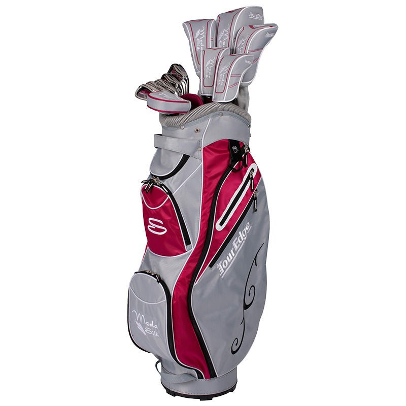 Tour Edge Women's Moda Silk Package Set Right Ladies Silver Ruby